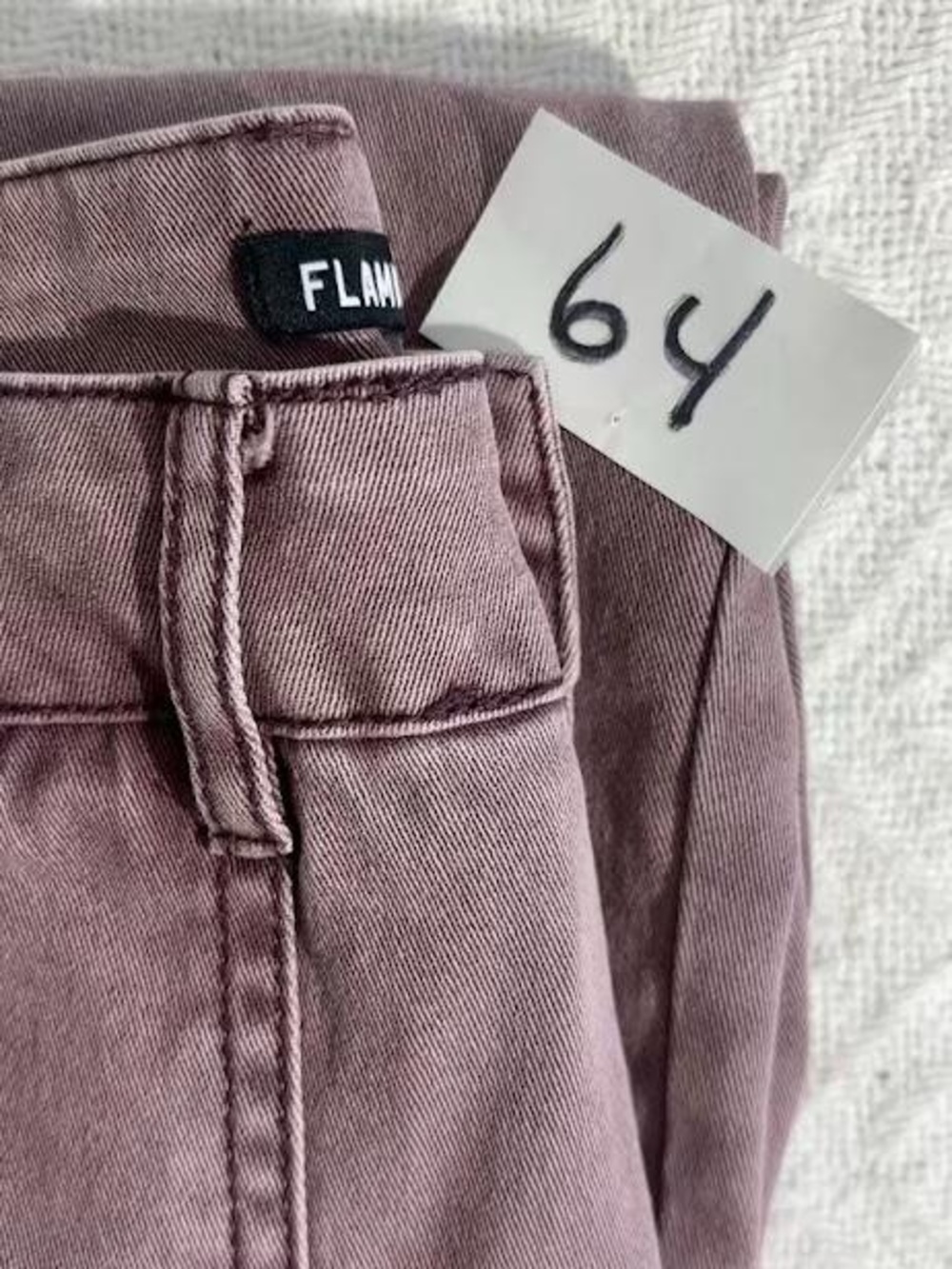 Flamingals Cargo Jorts Womens S Mauve Utility High Rise Skate Long Shorts NWOT - Picture 10 of 10